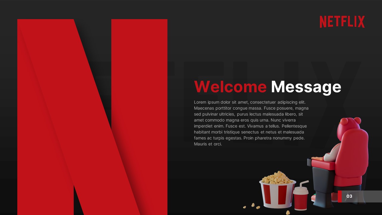 Free Netflix PPT welcome Template with Animation