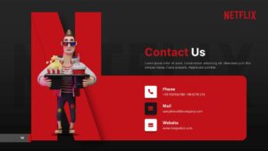 Free Netflix contact PPT Template