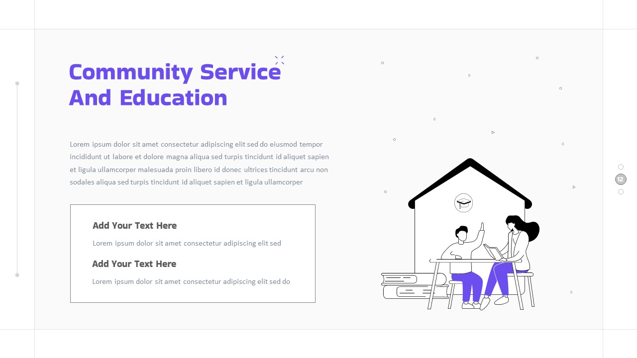 Free Community Service PowerPoint Template Education