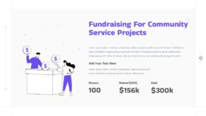 Free Community Service PowerPoint Template Fundraising