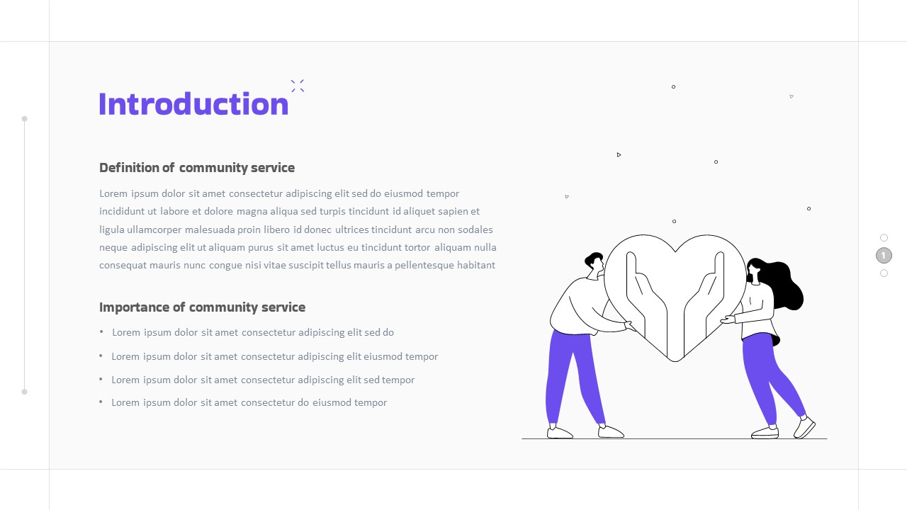 Free Community Service PowerPoint Template Introduction