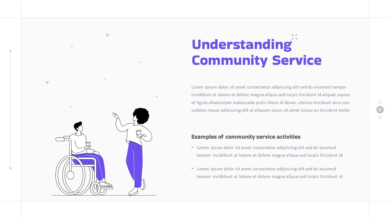 Free Community Service PowerPoint Template Understanding