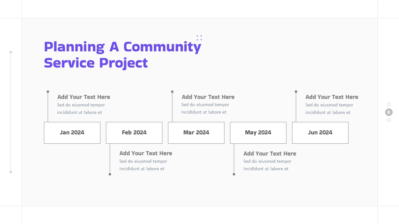 Free Community Service PowerPoint Template planning