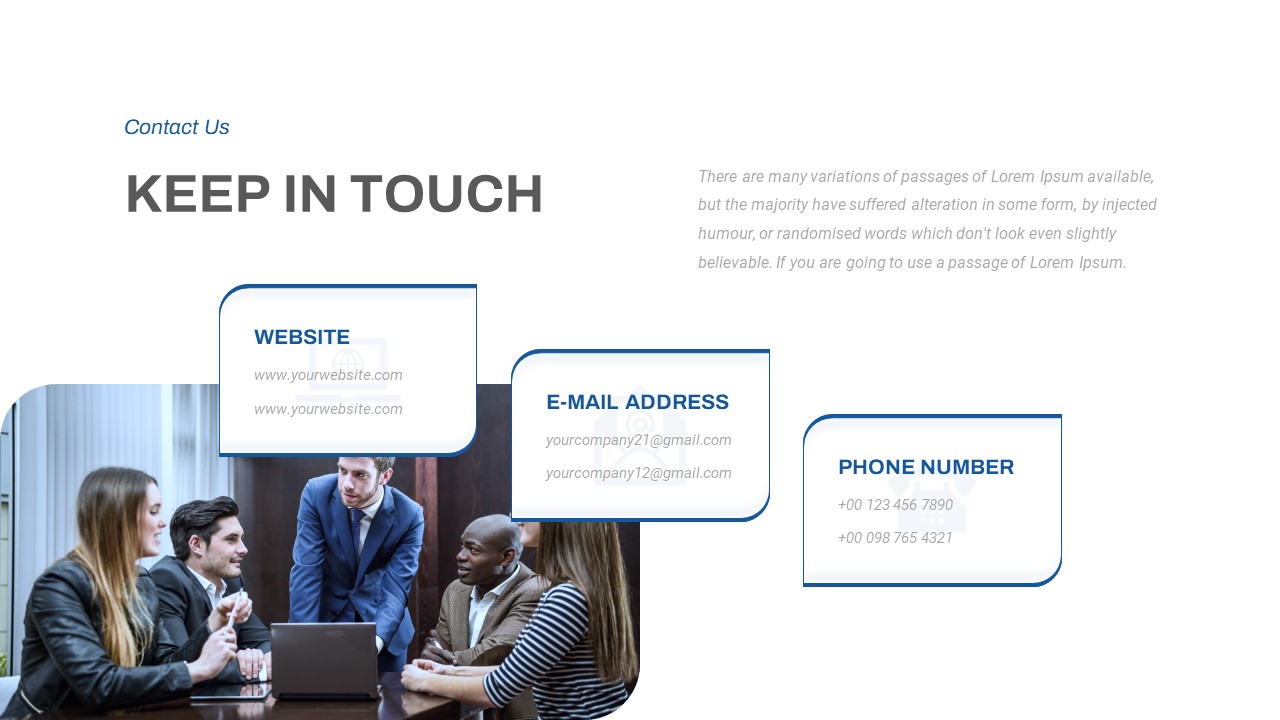 Startup contact Free PowerPoint Templates