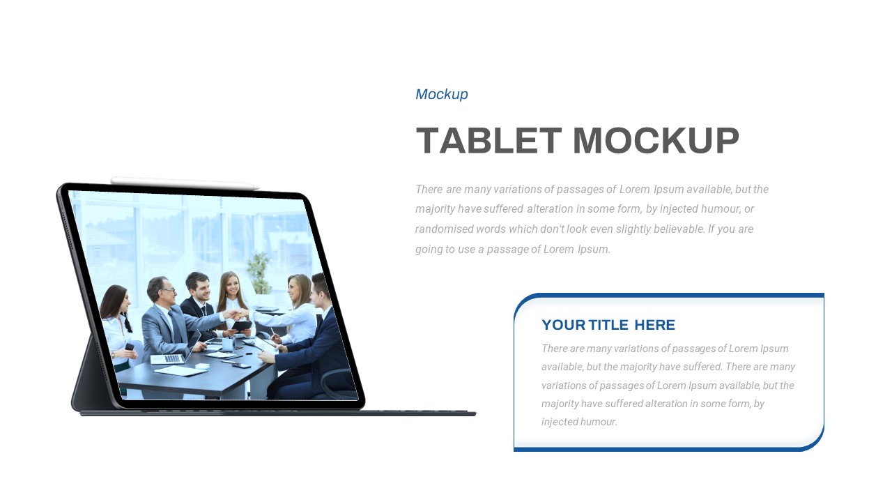 Startup mockup Free PowerPoint Templates