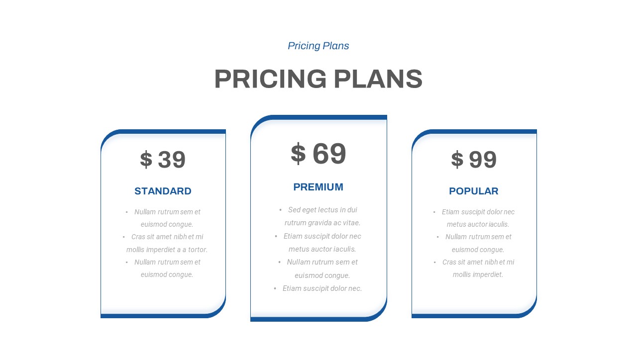 Startup pricing Free PowerPoint Templates