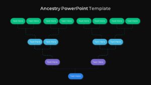 Ancestry PowerPoint Template Black