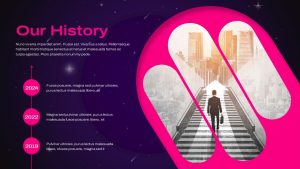 Galaxy-Gradient-PPT-Template-History