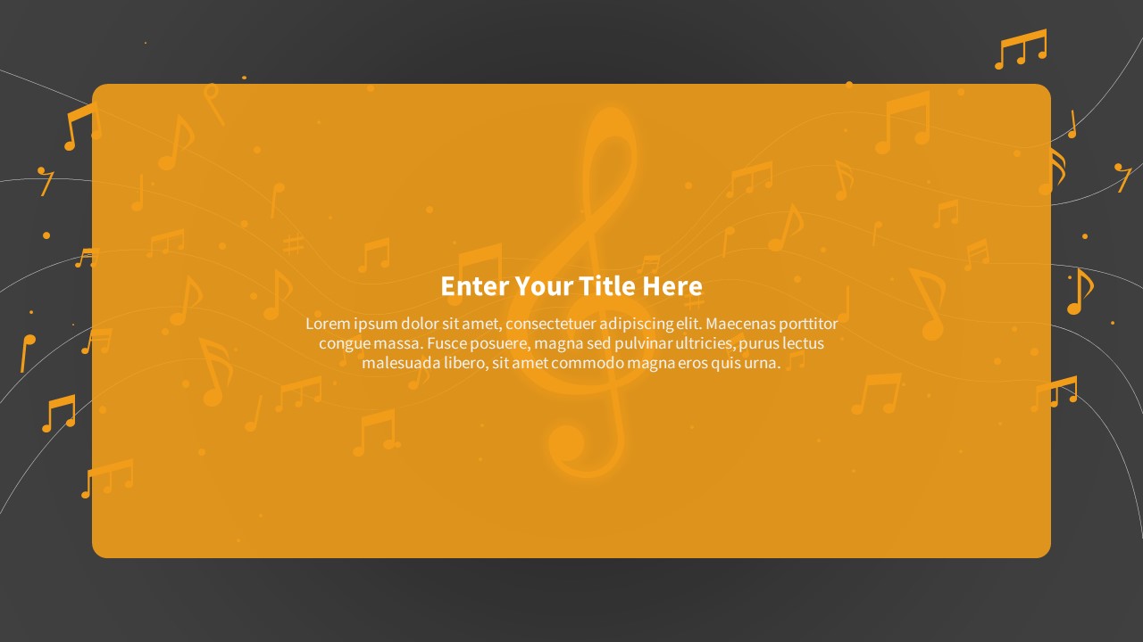 Free-Music-Background-PowerPoint-Template-Yellow