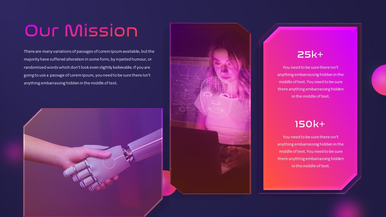 Free Animated Futuristic PowerPoint Template Mission