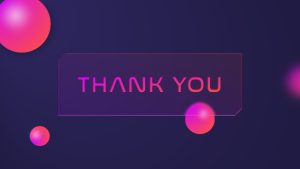 Free Animated Futuristic PowerPoint Template Thank You