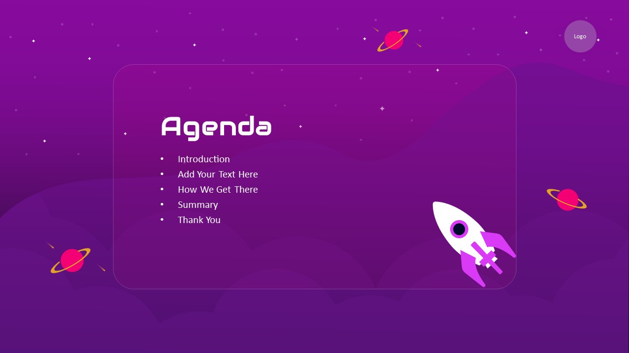 Space-Background-PowerPoint-Theme-Agenda