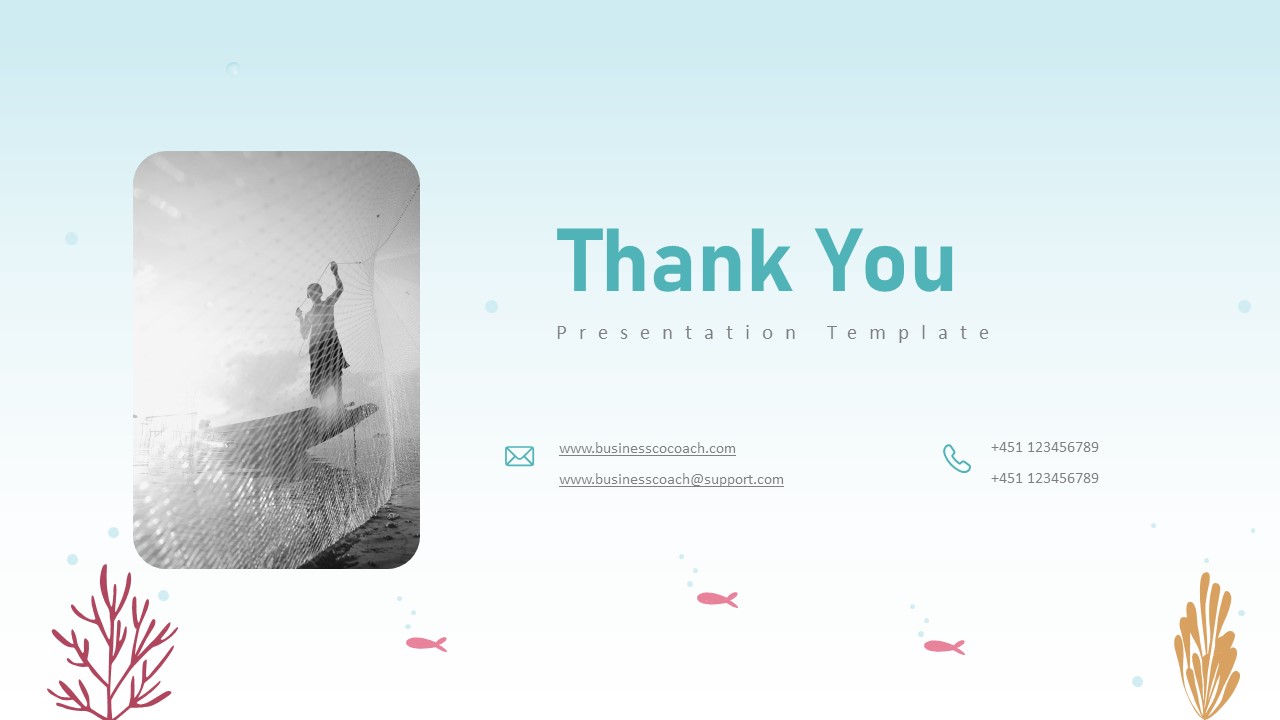 Aqua Farm PowerPoint Theme thank you