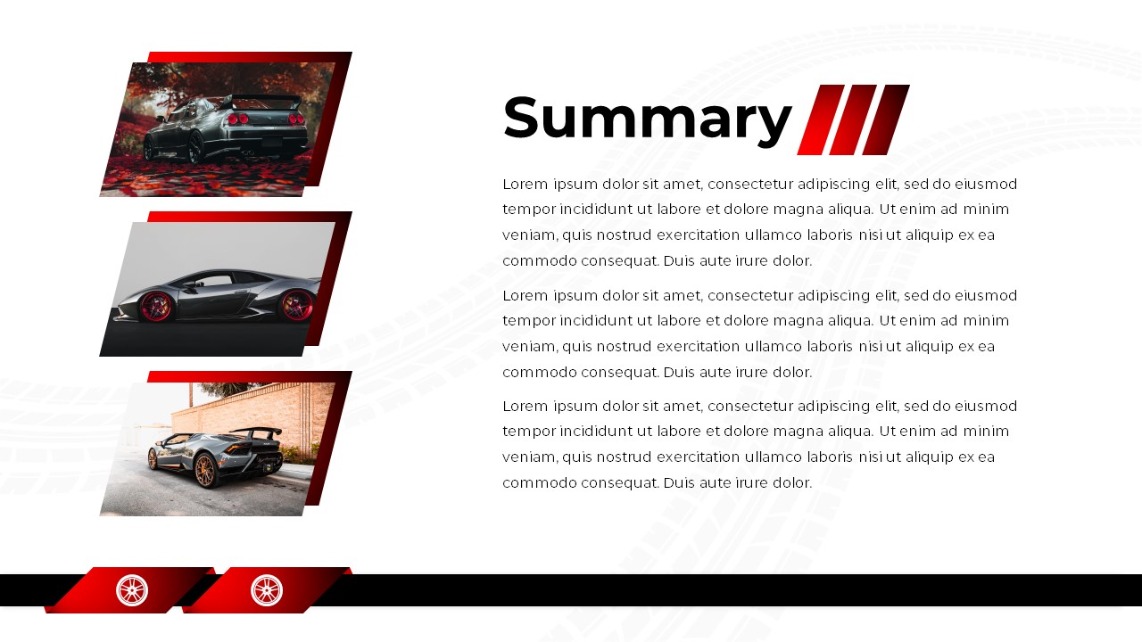 Car PowerPoint Theme summary