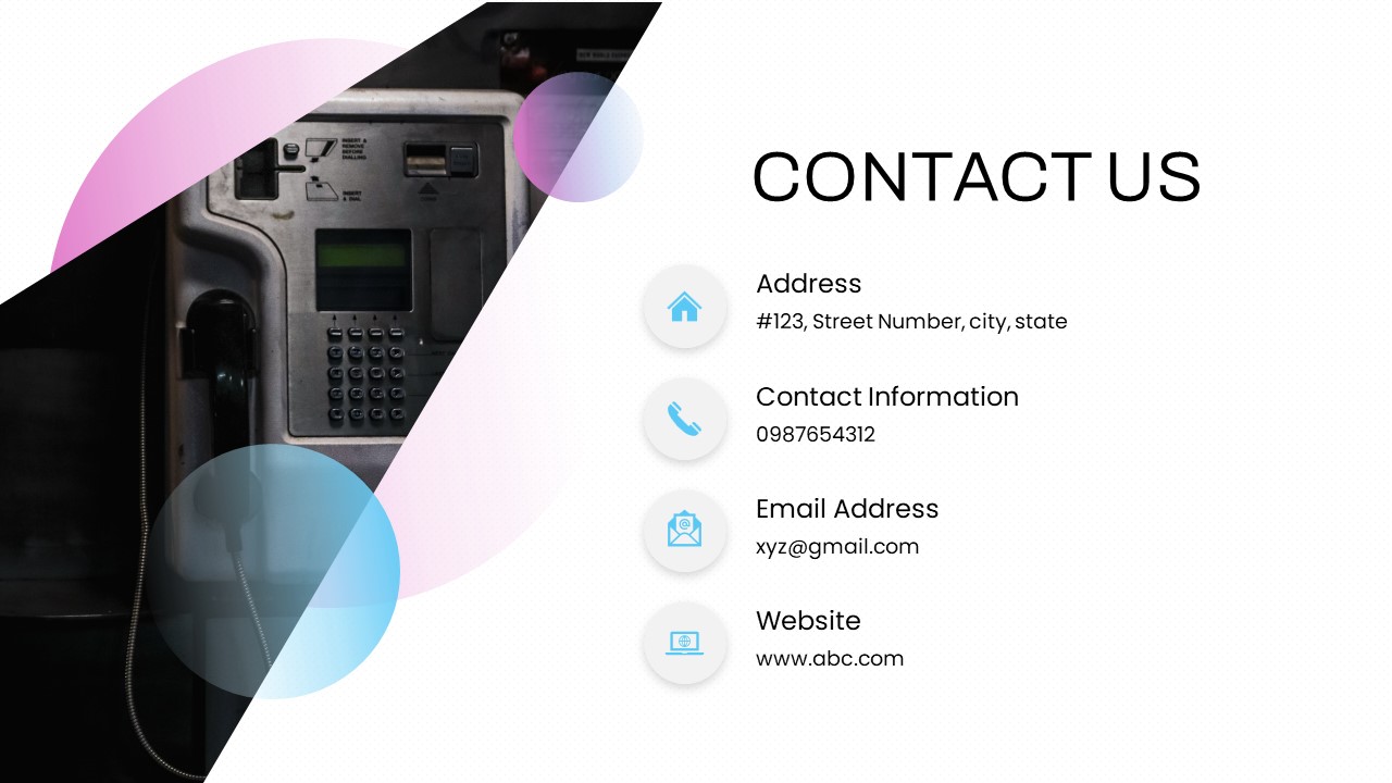 Free Contact Us PPT Template