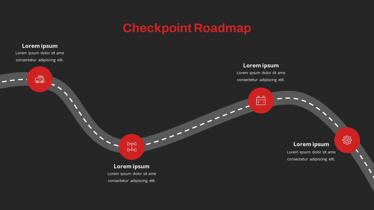 Free Logistics Presentation Templates roadmap