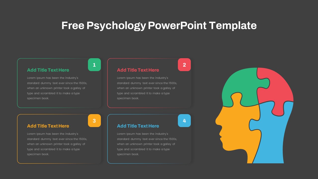 Free Psychology PowerPoint Template Slide