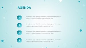 Health Care PowerPoint Theme Agenda Slide