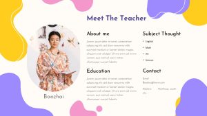 Meet the Teacher PPT Templates