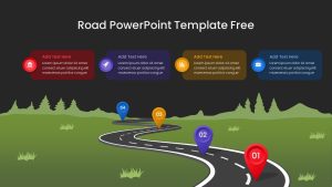 Road Powerpoint Presentation Template Free