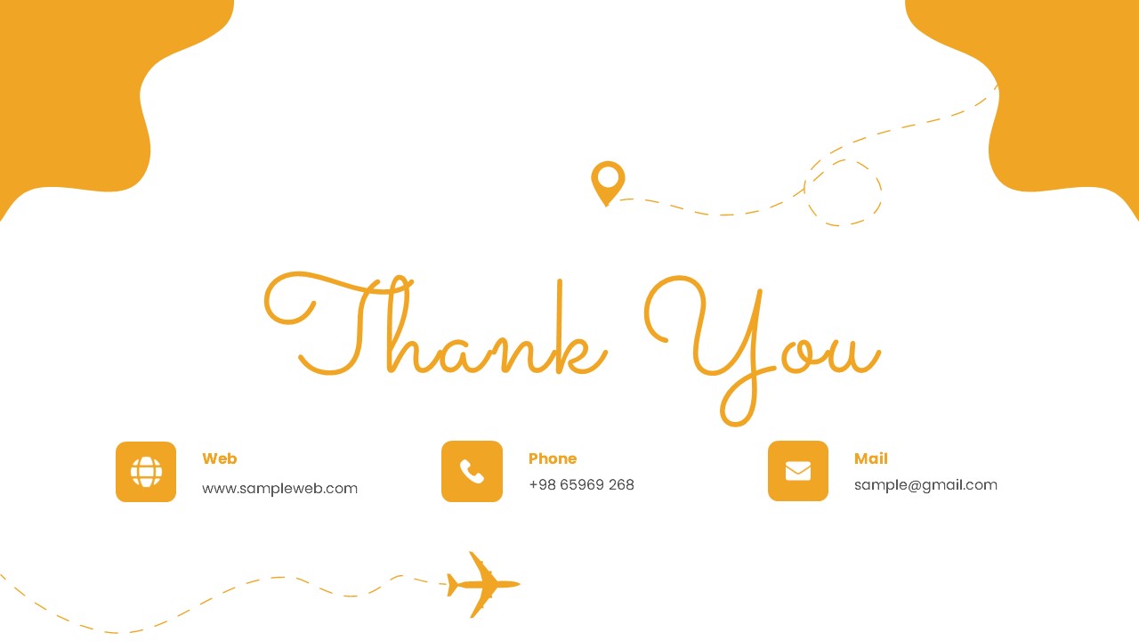 Travel PowerPoint Theme thank you