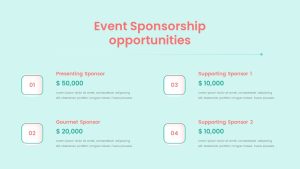 Free Event Planning PowerPoint Template Sponsorship Opportunities