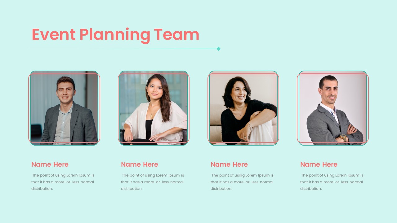 Free Event Planning PowerPoint Template Team