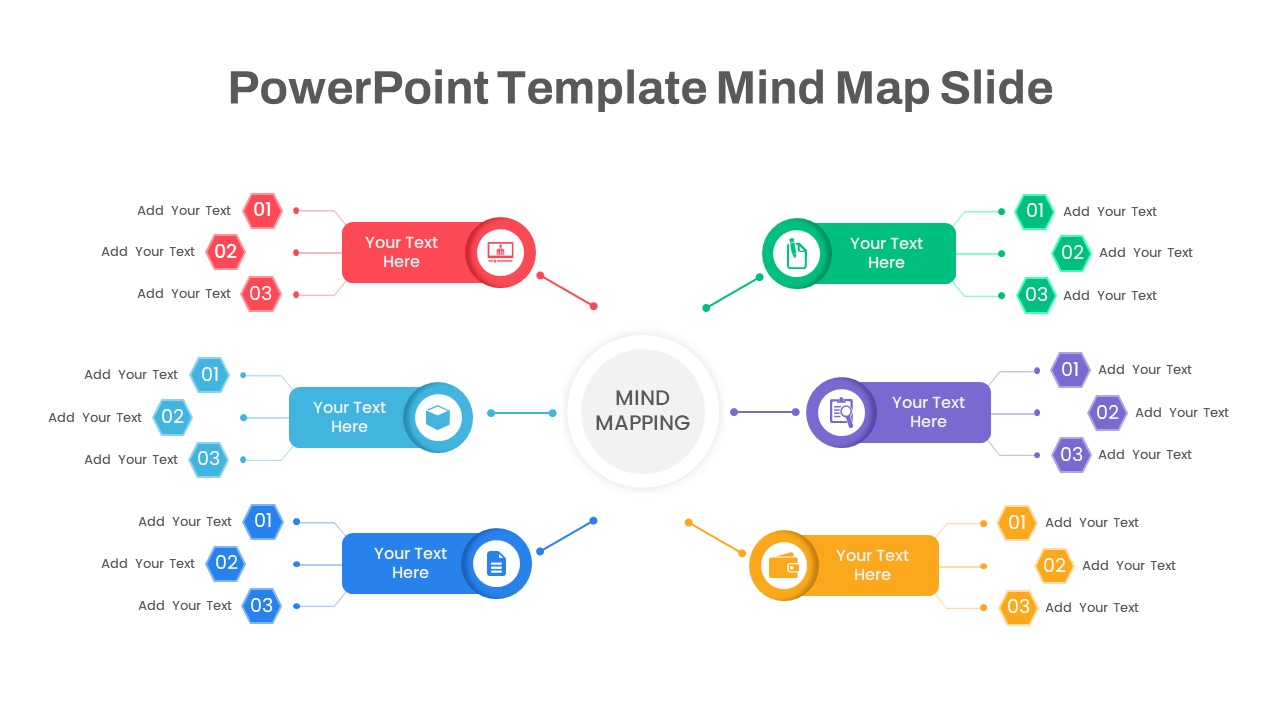 Mind Map Slide PowerPoint Template featured image