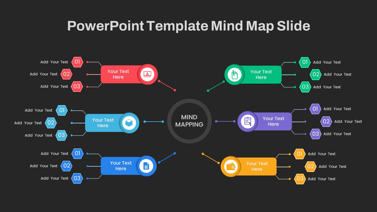 Mind Map Slide PowerPoint Template