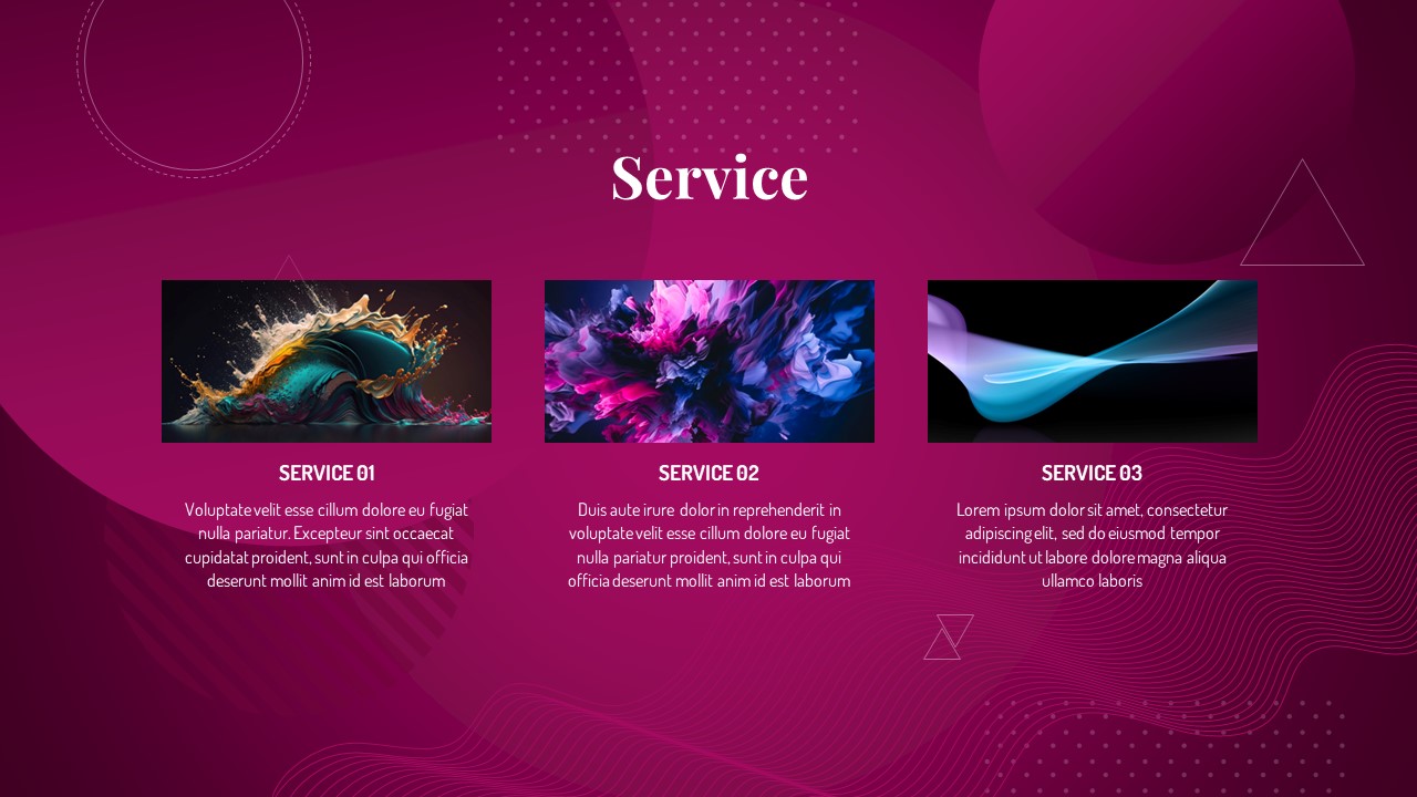 PowerPoint Presentation Abstract Theme service