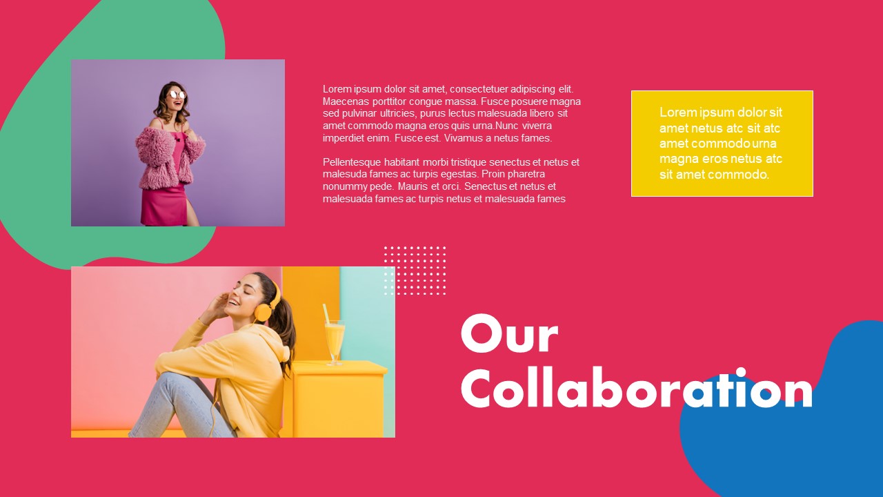 Colorful PowerPoint Deck Template collaboration