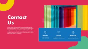 Colorful PowerPoint Deck Template contact