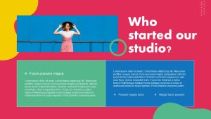 Colorful PowerPoint Deck Template founder