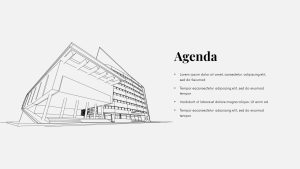 Construction PowerPoint Presentation Theme Agenda Slide