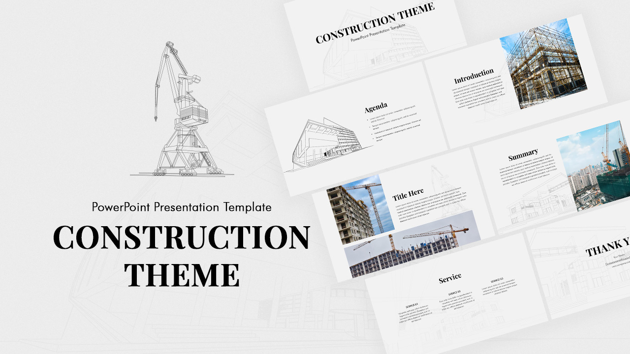 Construction PowerPoint Presentation Theme Featured Image