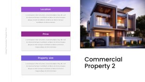 Free Real Estate Listing PPT Template Commercial Property