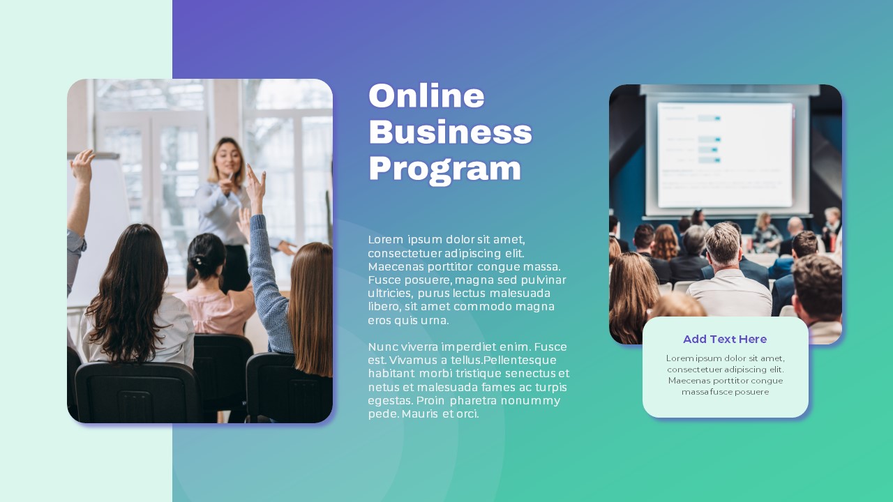 Free Seminar PowerPoint Template business program