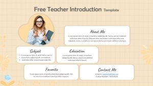 Free Teacher Introduction PowerPoint Template featured image