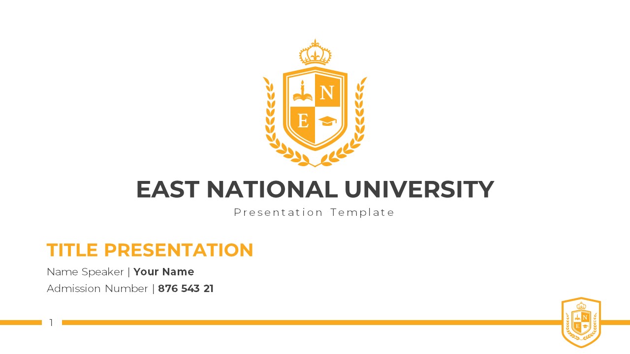 Free University Presentation PPT Template