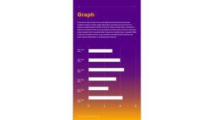 Free Vertical PowerPoint Template Graph Slide