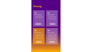 Free Vertical PowerPoint Template Pricing Slide