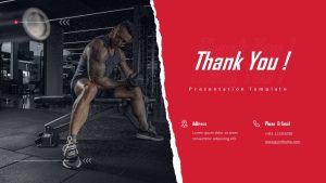 Gym PowerPoint Presentation Theme thank you slide