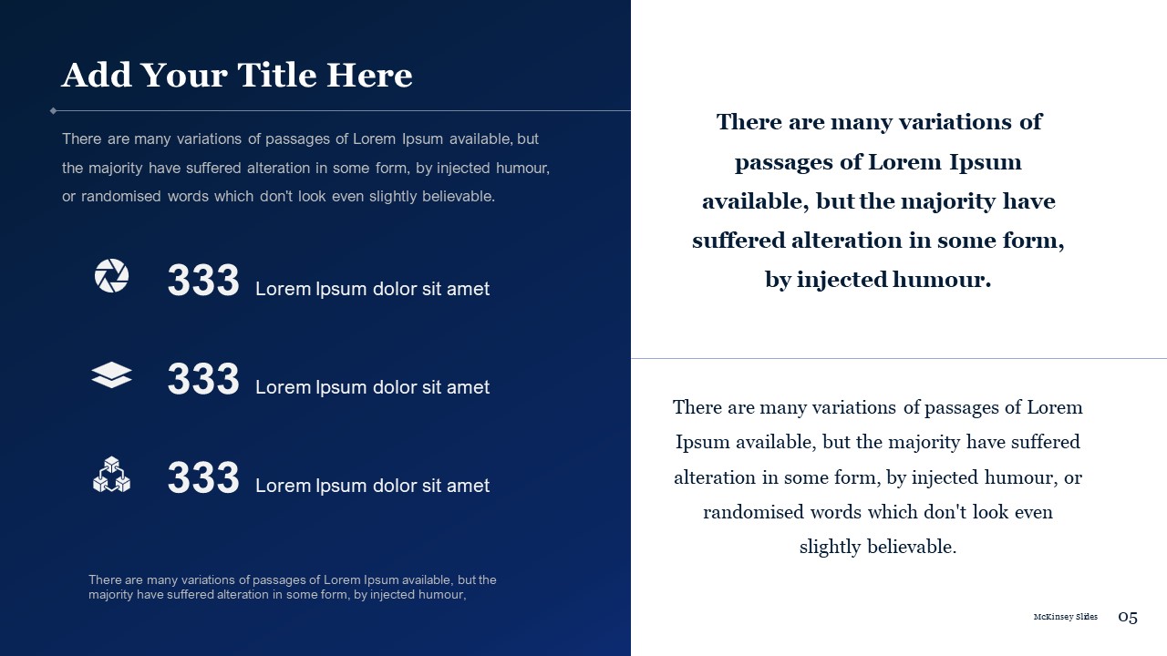 McKinsey PPT Presentation Template Slide