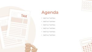 Tax Consulting PowerPoint theme agenda