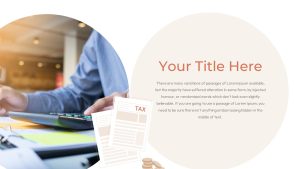 Tax Consulting PowerPoint theme title