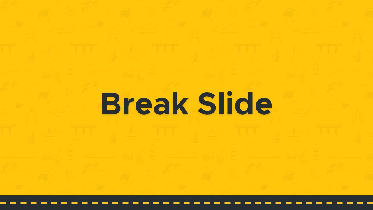 Transportation PowerPoint Theme break slide