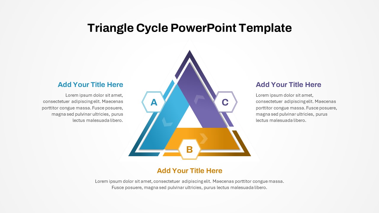 Triangle Cycle PowerPoint Template featured image