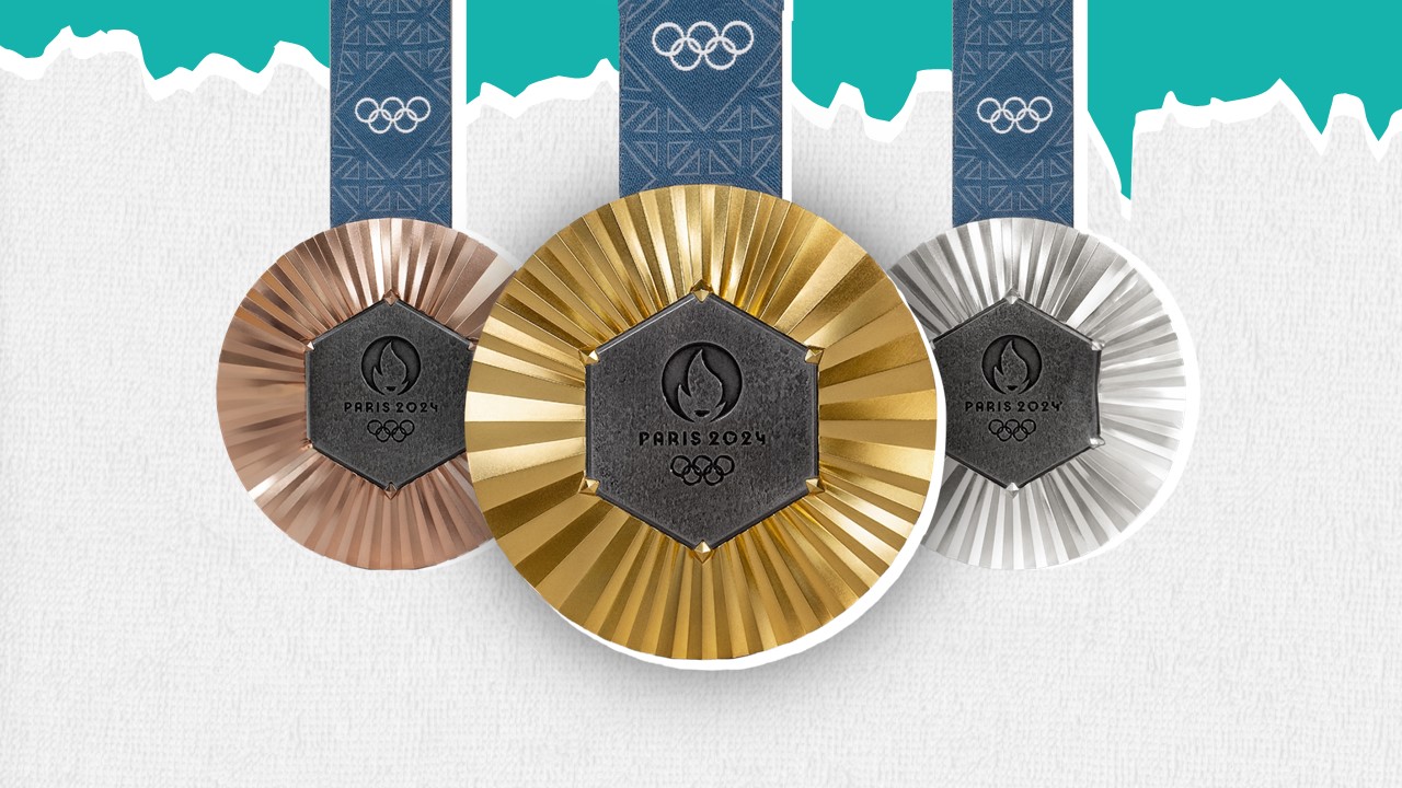 Animated Olympic Games Medal Paris 2024 PowerPoint Template