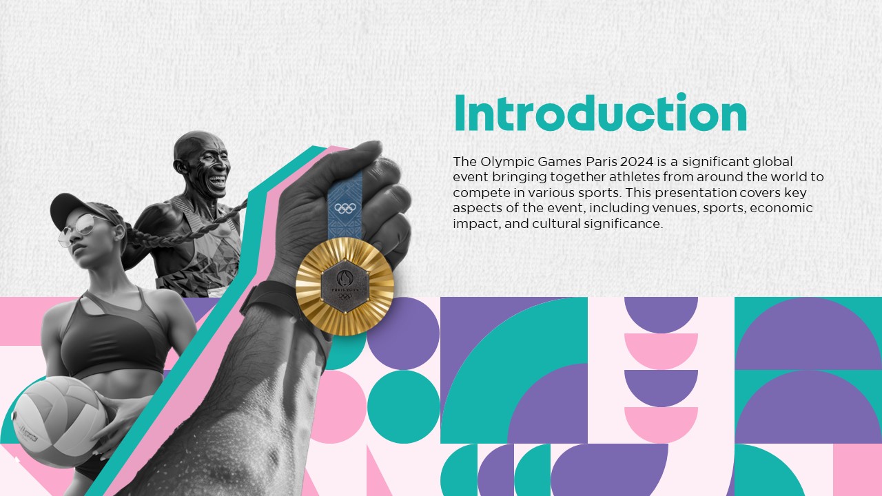 Animated Olympic Games Paris 2024 PowerPoint Introduction Template