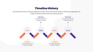 B2B Marketing Sales PowerPoint Deck Templates timeline history